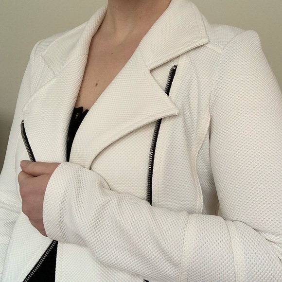 Express White Moto Jacket - Picture 2 of 14